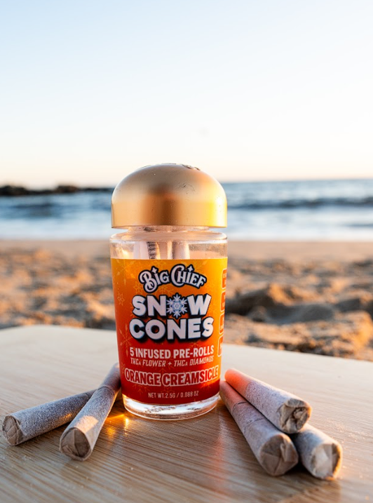 Orange Creamsicle – Snow Cone 5-Pack Infused Pre-Rolls
