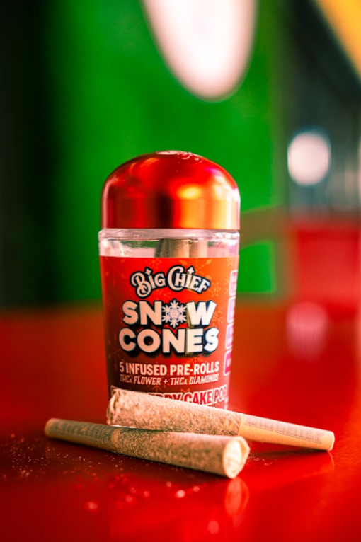 Strawberry Cake – Snow Cone 5-Pack Infused Pre-Rolls
